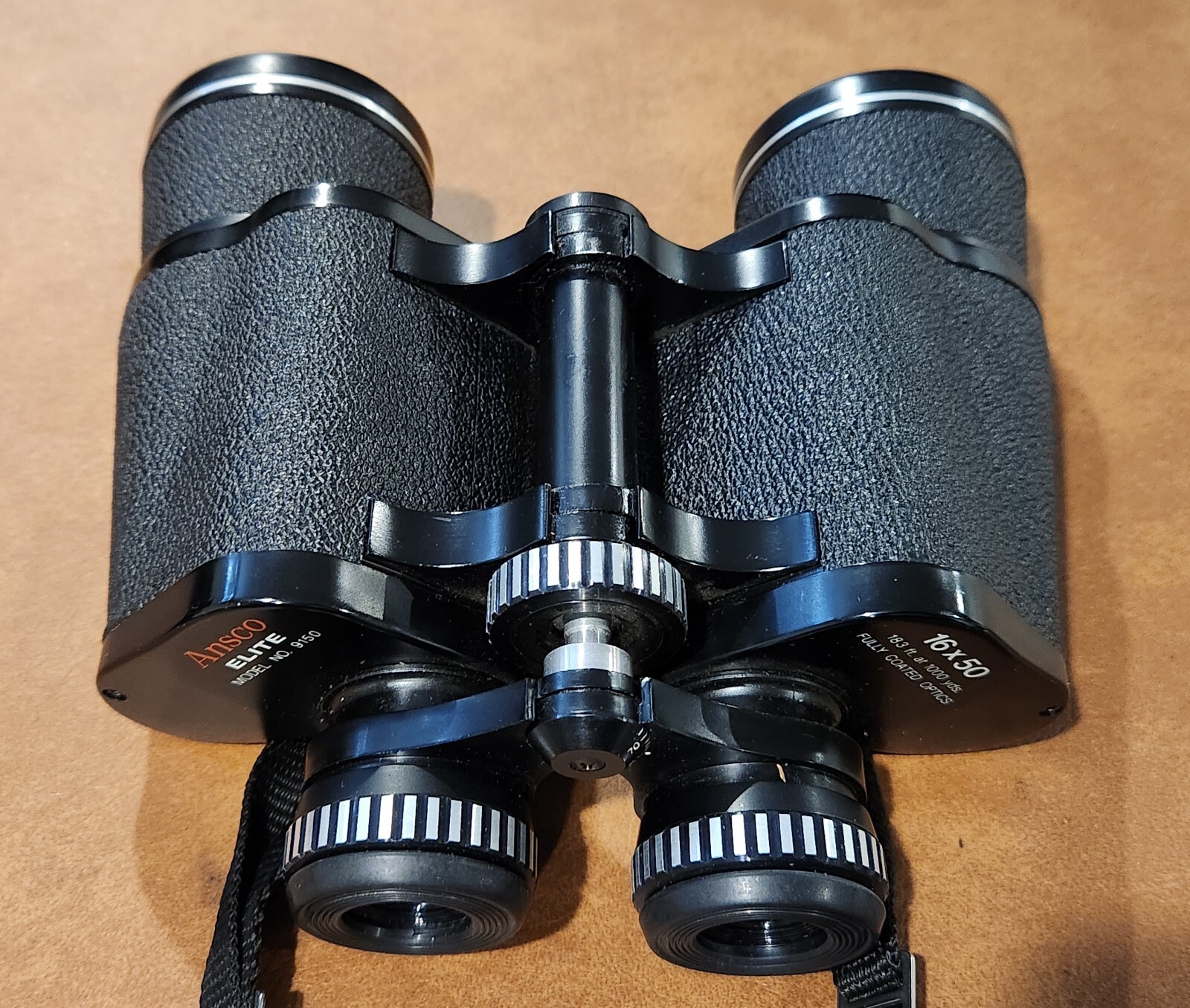 Ansco Elite Binoculars With Case  Vintage Model No. 9150  VG to EX