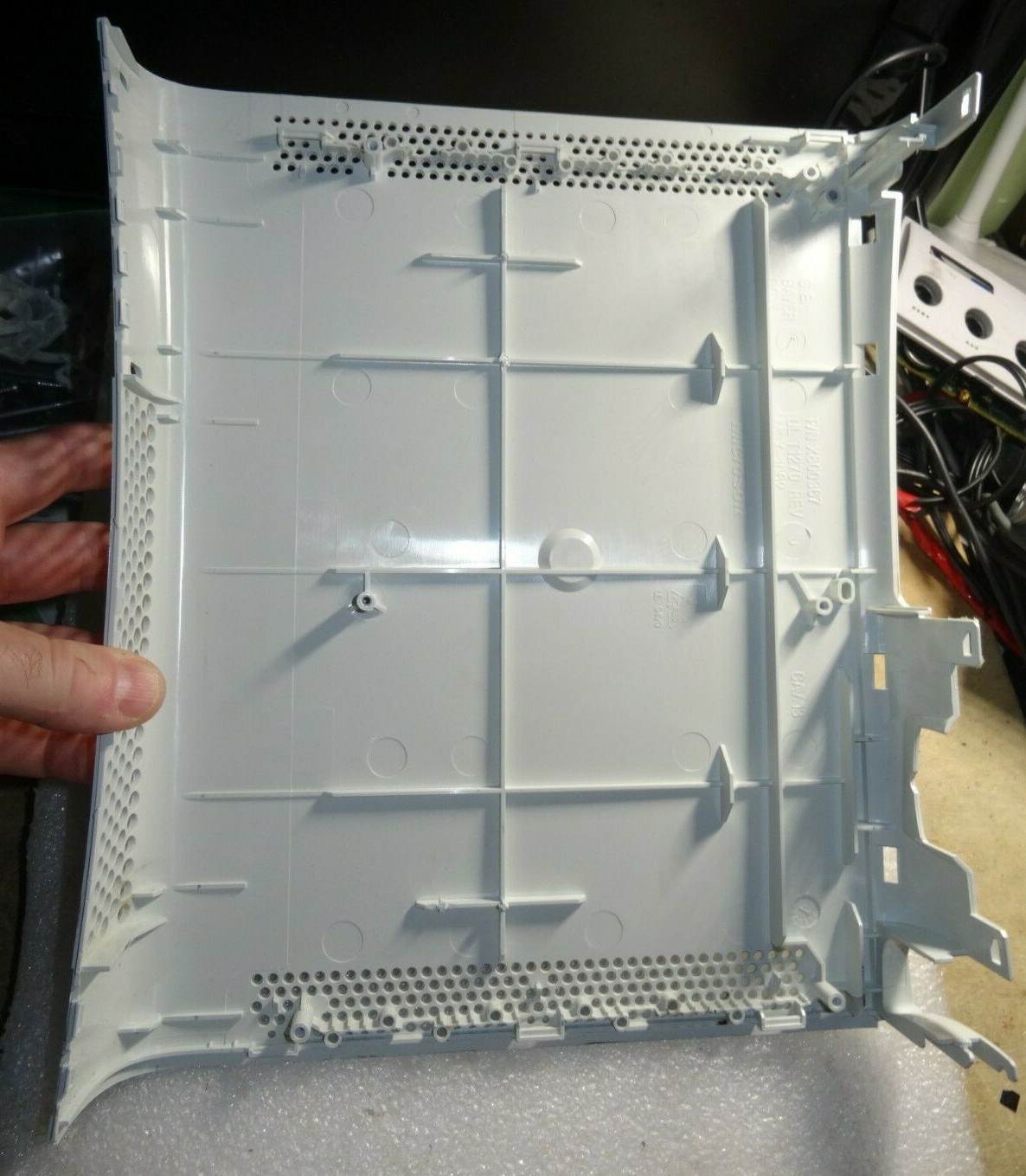 Microsoft Xbox 360 PHAT White Serial Side Panel X800367-Just OK-Mark-Scratches