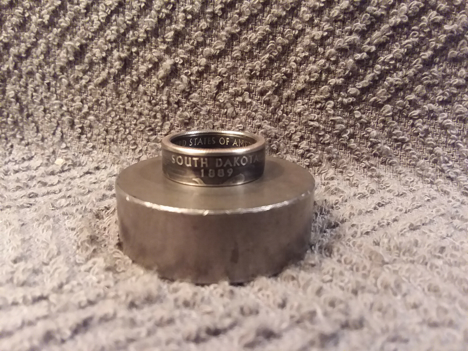 SOUTH DAKOTA State Washington Quarters coin ring 6 (2006)