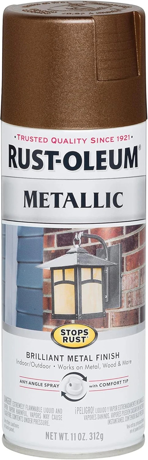 286525 Stops Rust Metallic Spray Paint, Dark Copper , 11 Oz (Pack of 1)