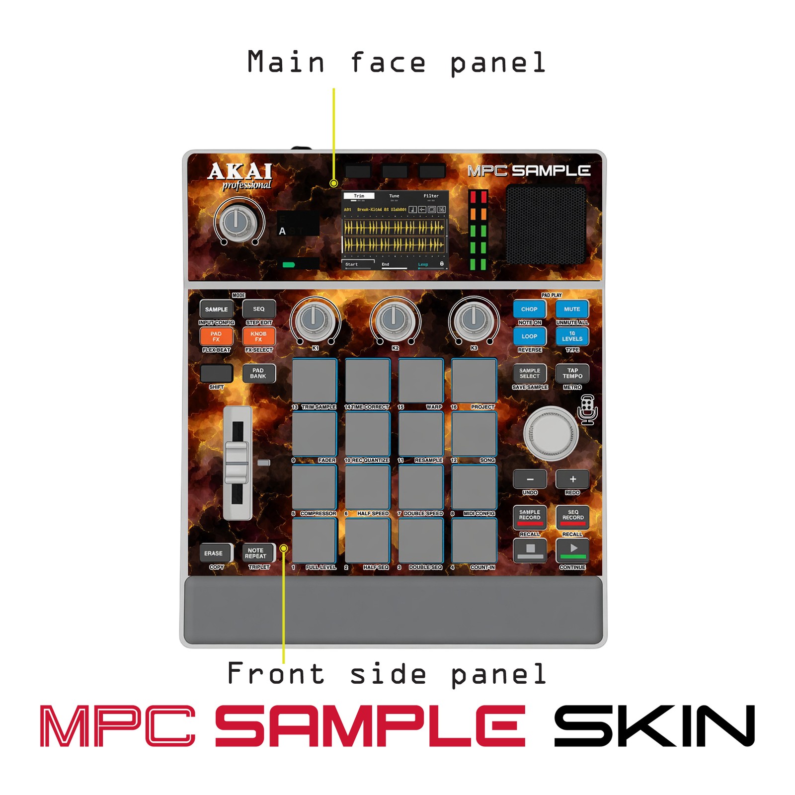 Akai MPC Sample Skin / Firestorm Clouds