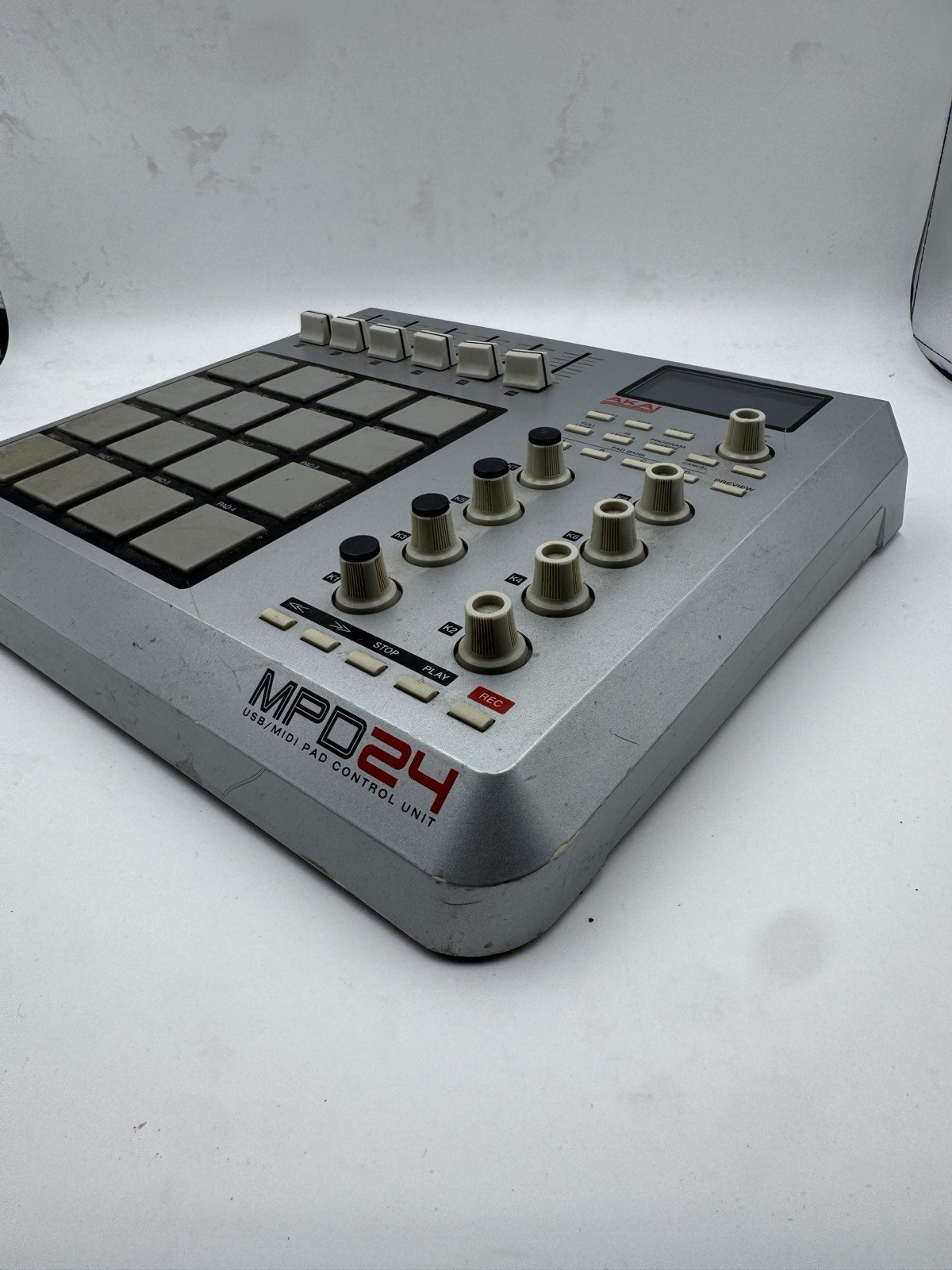 Akai Professional MPD24 USB MIDI Controller with Display - Used No Power Supply