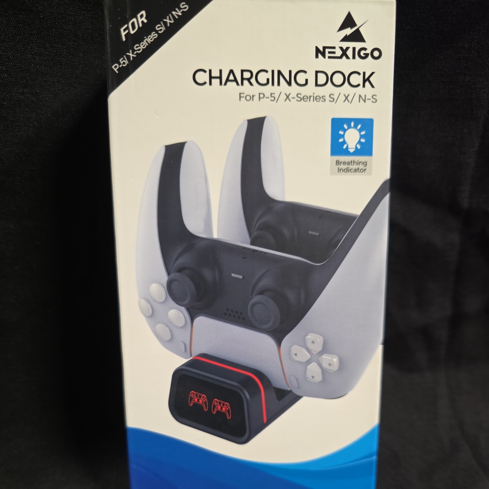 PS5 XBOX SERIES X/S Charging Dock Dual Charing Station with LED Indicator Nexigo
