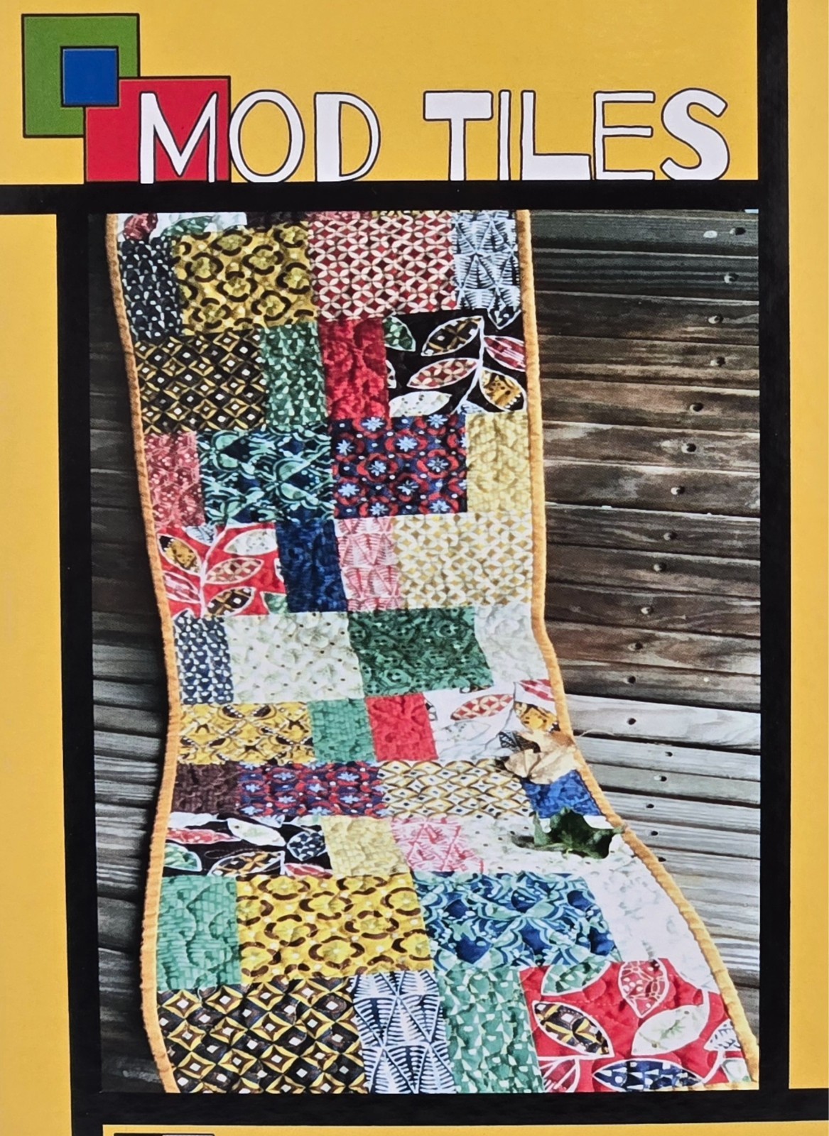 MOD TILES Table Runner Pattern by Tricia Lynn Maloney for  Villa Rosa Designs