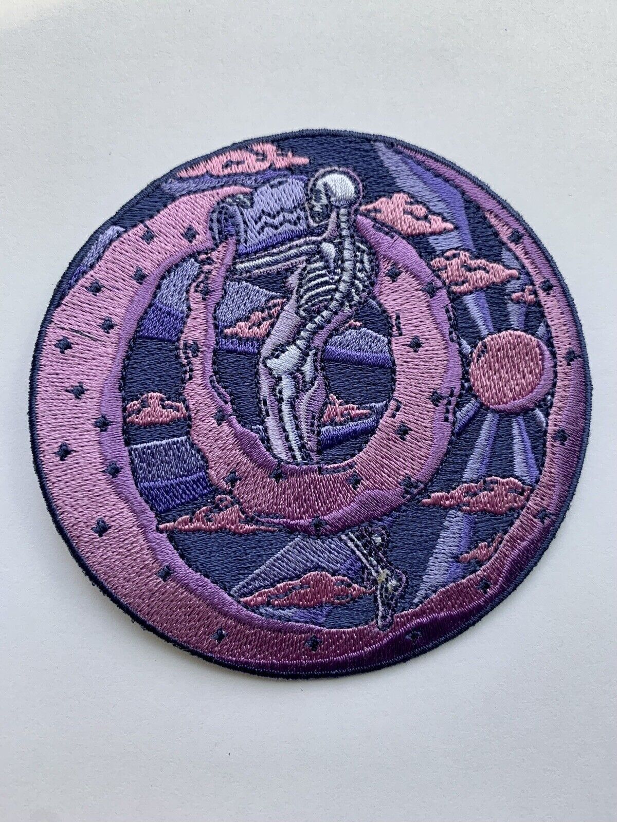Aquarius Air Sign Astrological Horoscope Symbol Embroidered Patch Iron on 3.5”