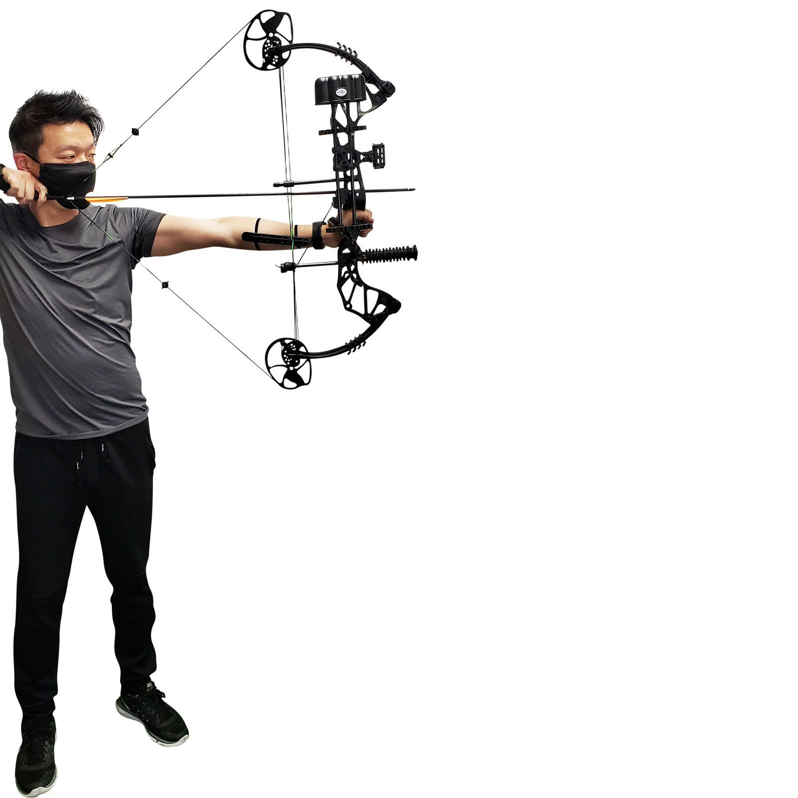 SAS Feud X 30-70 Lbs 19-31" Compound Bow Pro Package Black - Open Box
