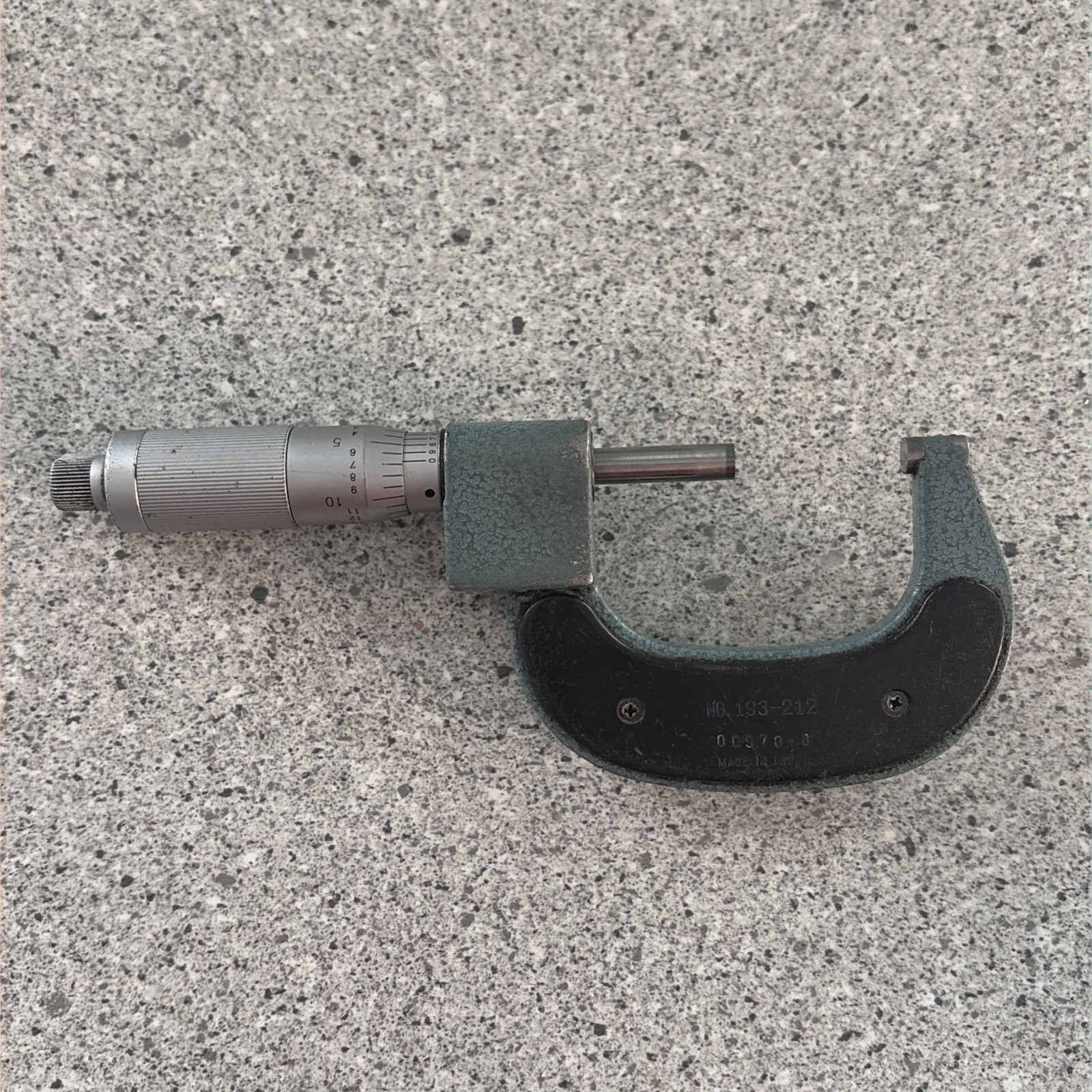 MITUTOYO 193-212 1-2" ROLLING DIGITAL MICROMETER .0001"