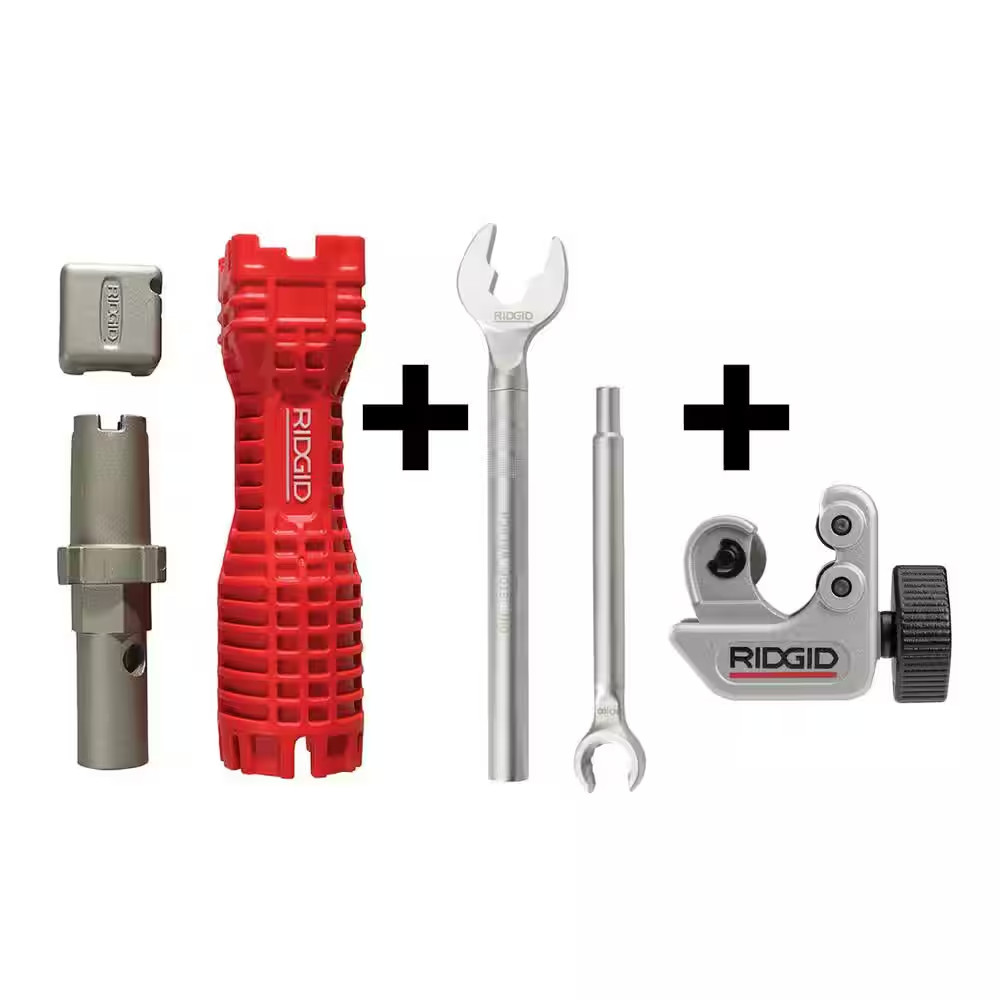 EZ Change Faucet Removal Tool + One Stop Wrench + 101 Copper Pipe and Tubing Cut