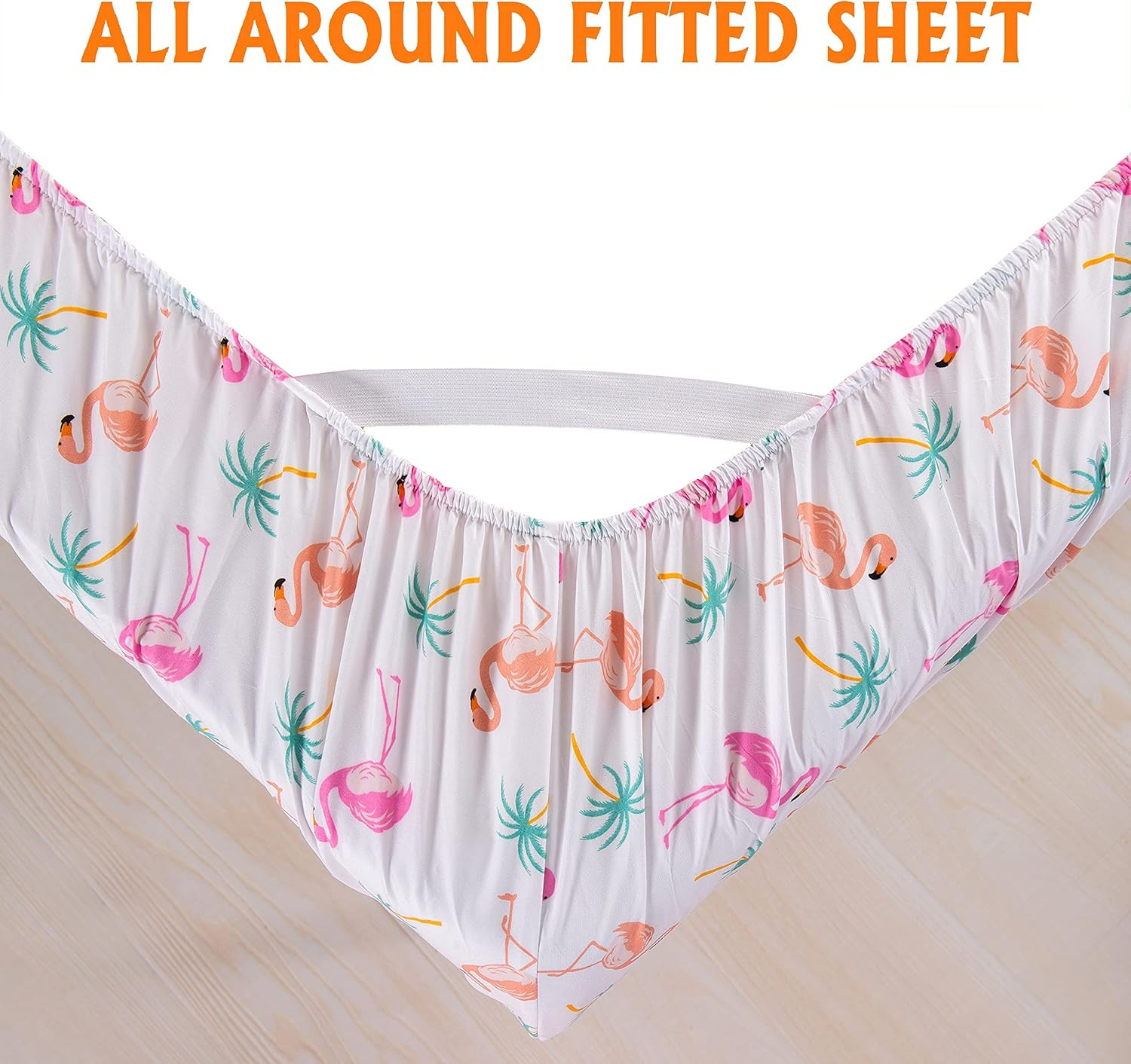 Luxury Soft Bed Sheets Flamingo Pattern - 1500 Premium Hotel Quality Microfiber