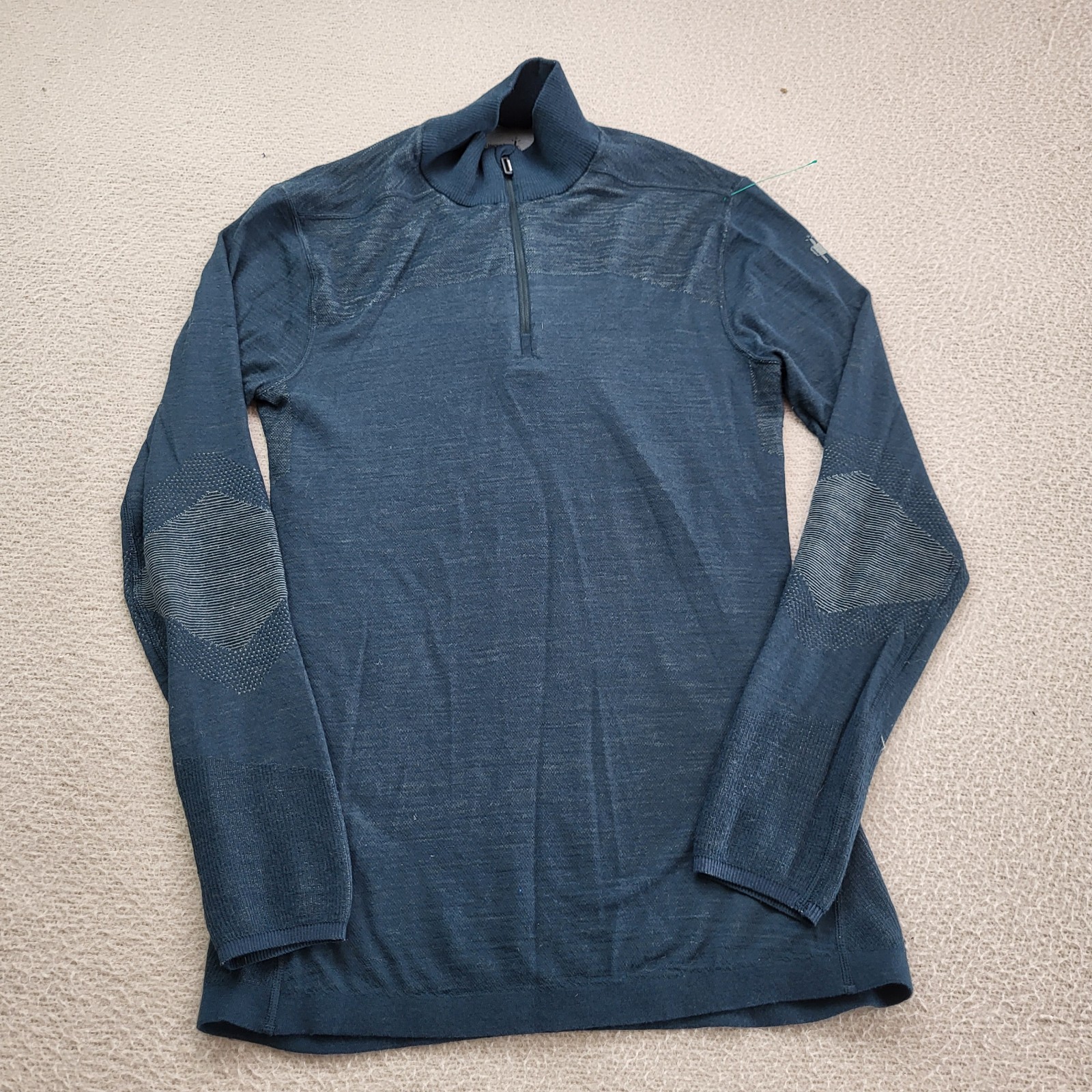 Smartwool 1/4 Zip Pullover Mens Medium Performance Embroidery Elbow Patch