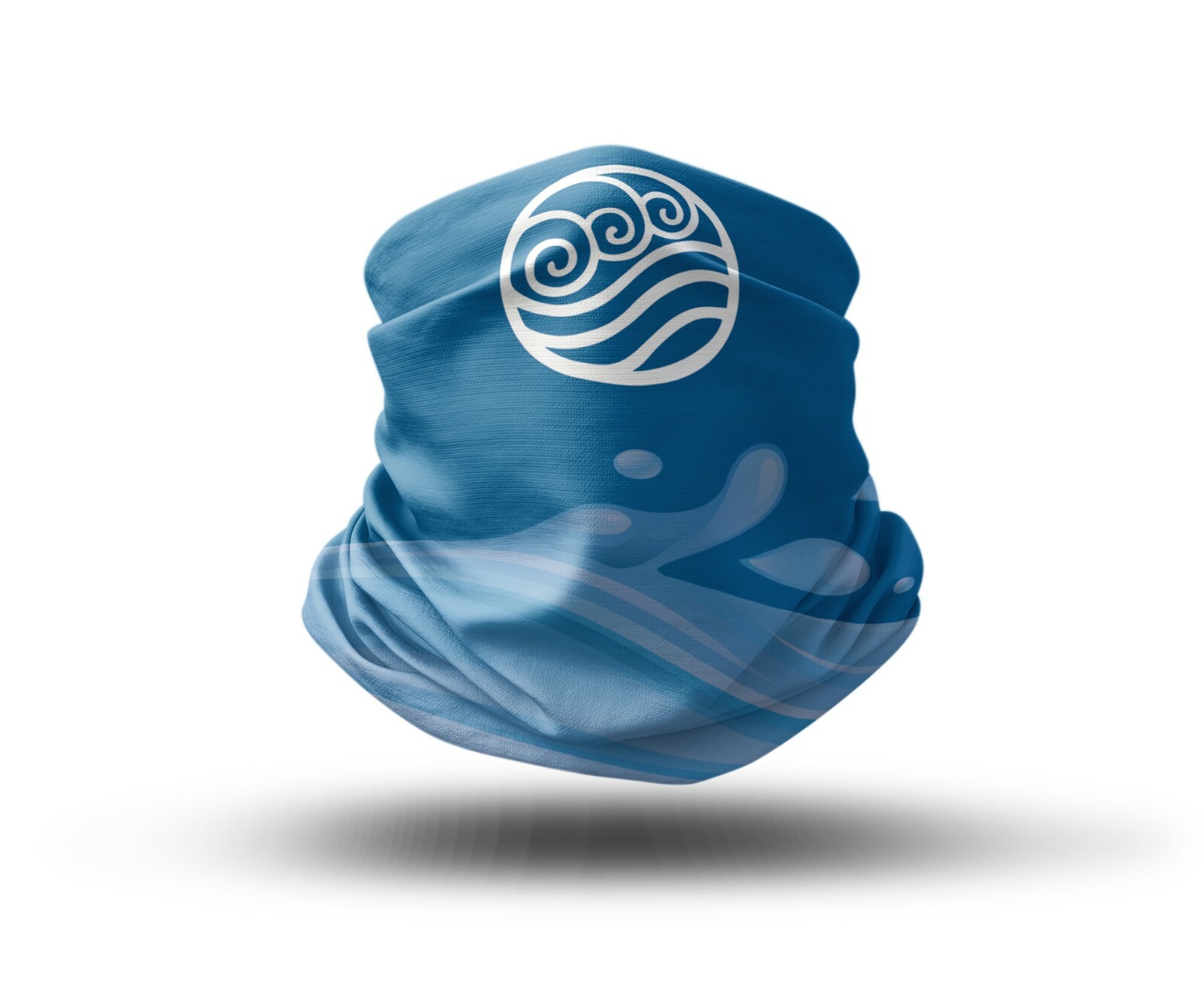Washable Fabric Face Cover Neck Gaiter Avatar Inspired Water Nation Design