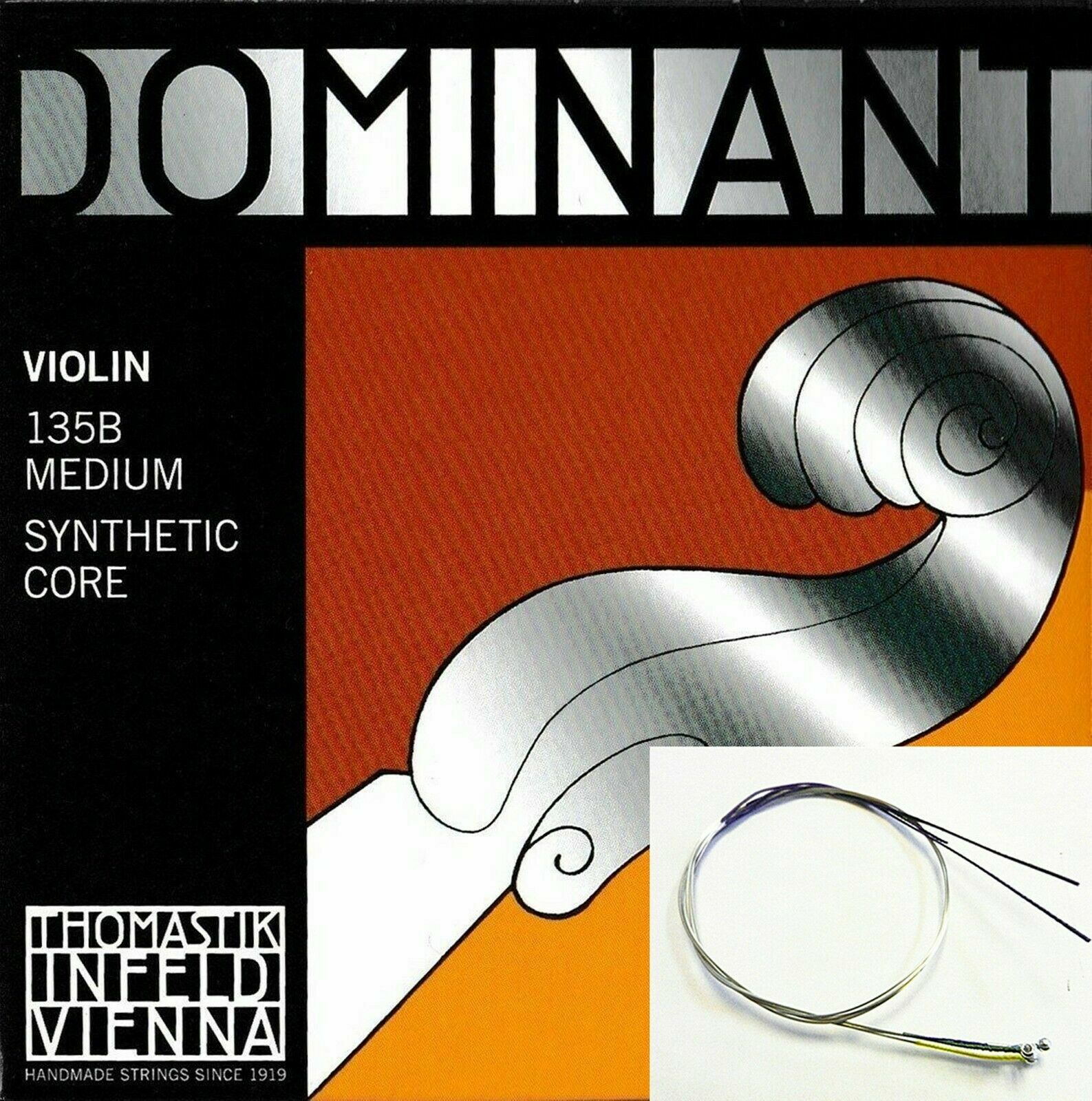 Thomastik Dominant 135B Violin String  Set 1/2  E Ball End ,Same Day Shipping!