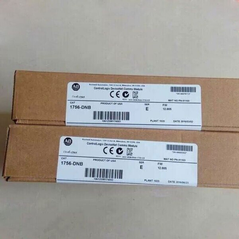 nEW IN BOX Allen Bradley 1756-DNB SER E ControlLogix DeviceNet Comms Module