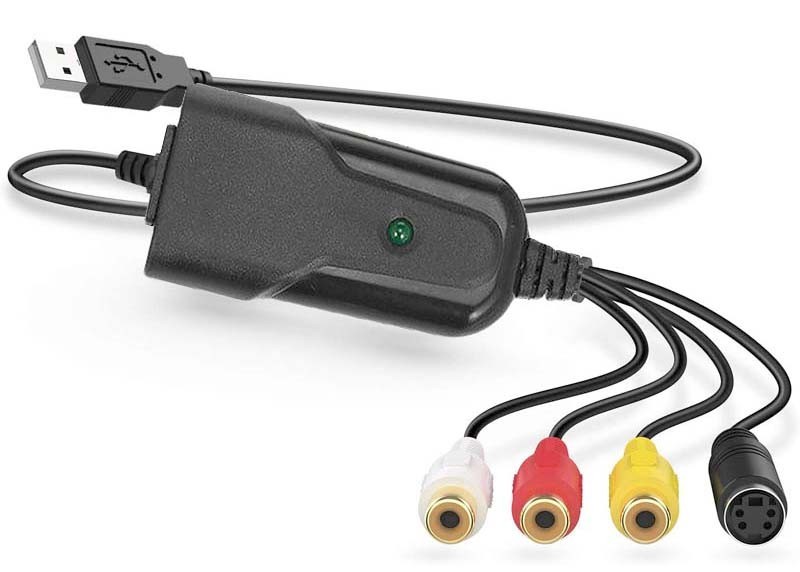 Premium Analog RCA S-Video Audio to USB DVR Adapter ║MPEG2 MP4 USB Recorder