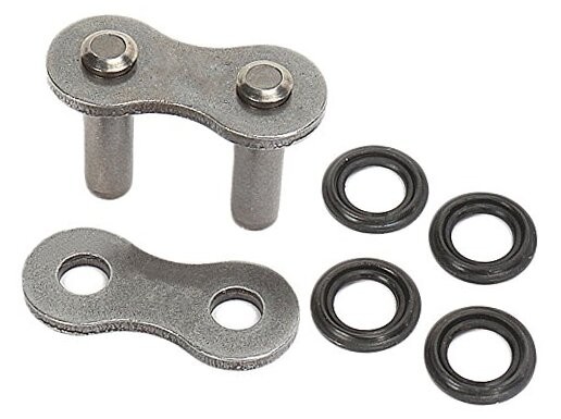 Chain C530X1RRL (530 Series) X-Ring Rivet Type Connecting Link Black Steel