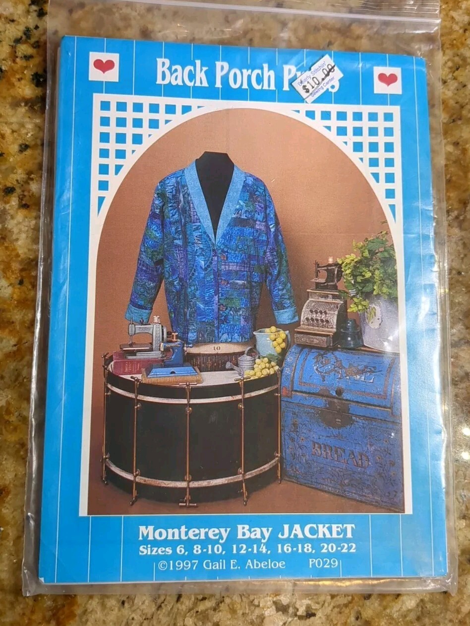 Vintage 1997 Back Porch Press Monterey Bay Jacket Size 6-22 Uncut NEW