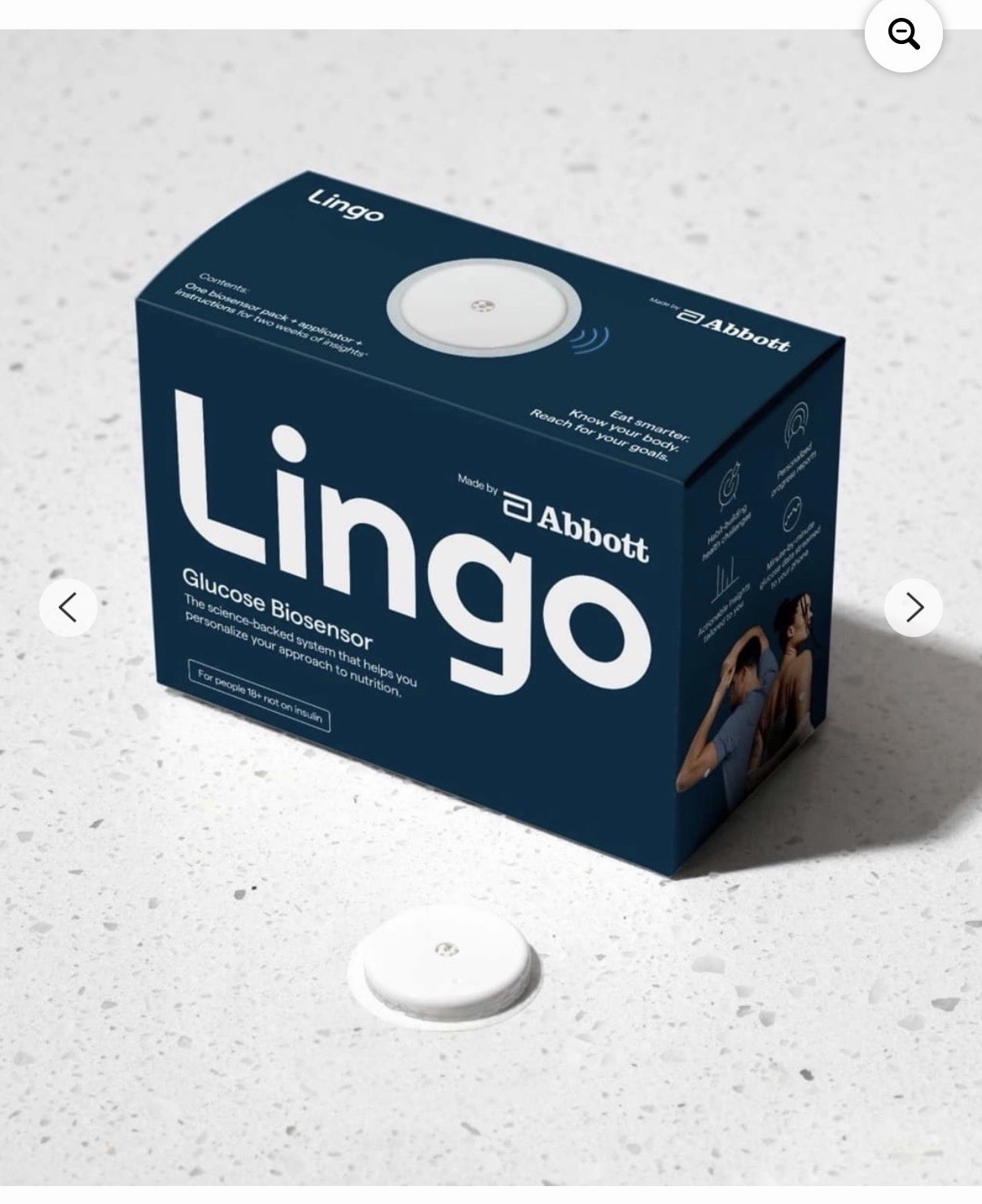 (2 pack) Lingo Continuous Glucose Monitor (CGM) & App