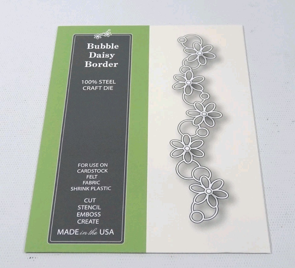 2012 Poppystamps Bubble Daisy Border Craft Cutting Die Style #826