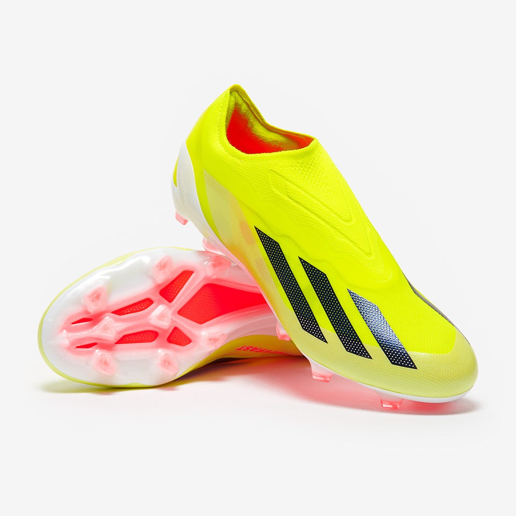 ADIDAS X CRAZYFAST ELITE LACELESS FG SOCCER CLEATS MENS 6.5 YELLOW/RED IG0612