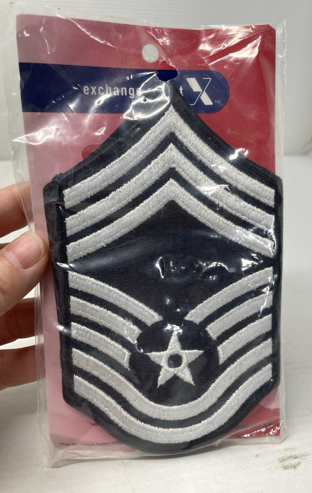 USAF Chief Master Sargent   E-9 Rank Patchs ,  1 Pair New in the Package,
