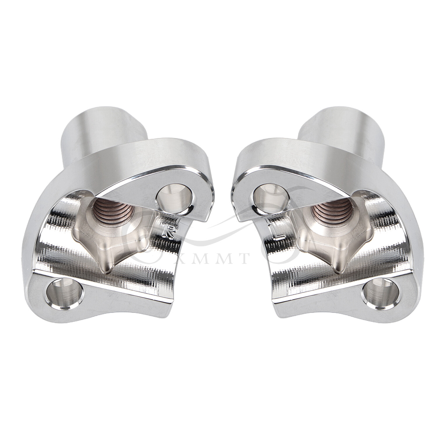 Chrome 2" Handlebar Risers Bottom For Harley Dyna Street bob Softail Sportster