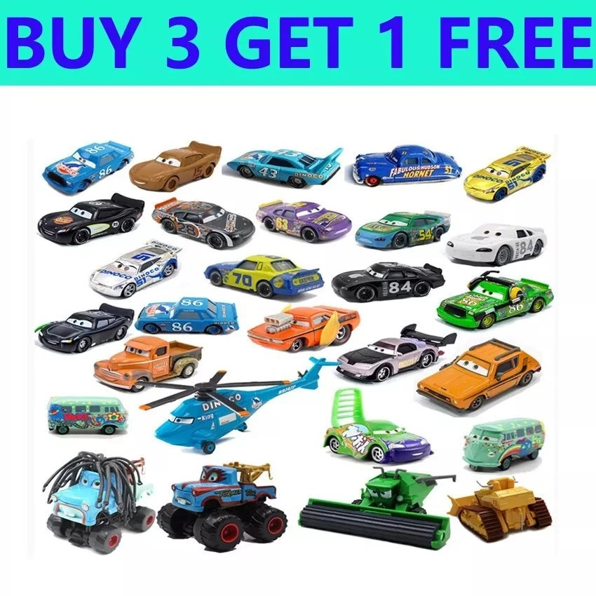 Disney Pixar Cars Lot Lightning McQueen 1:55 Diecast Model Car Toys Gift Queen