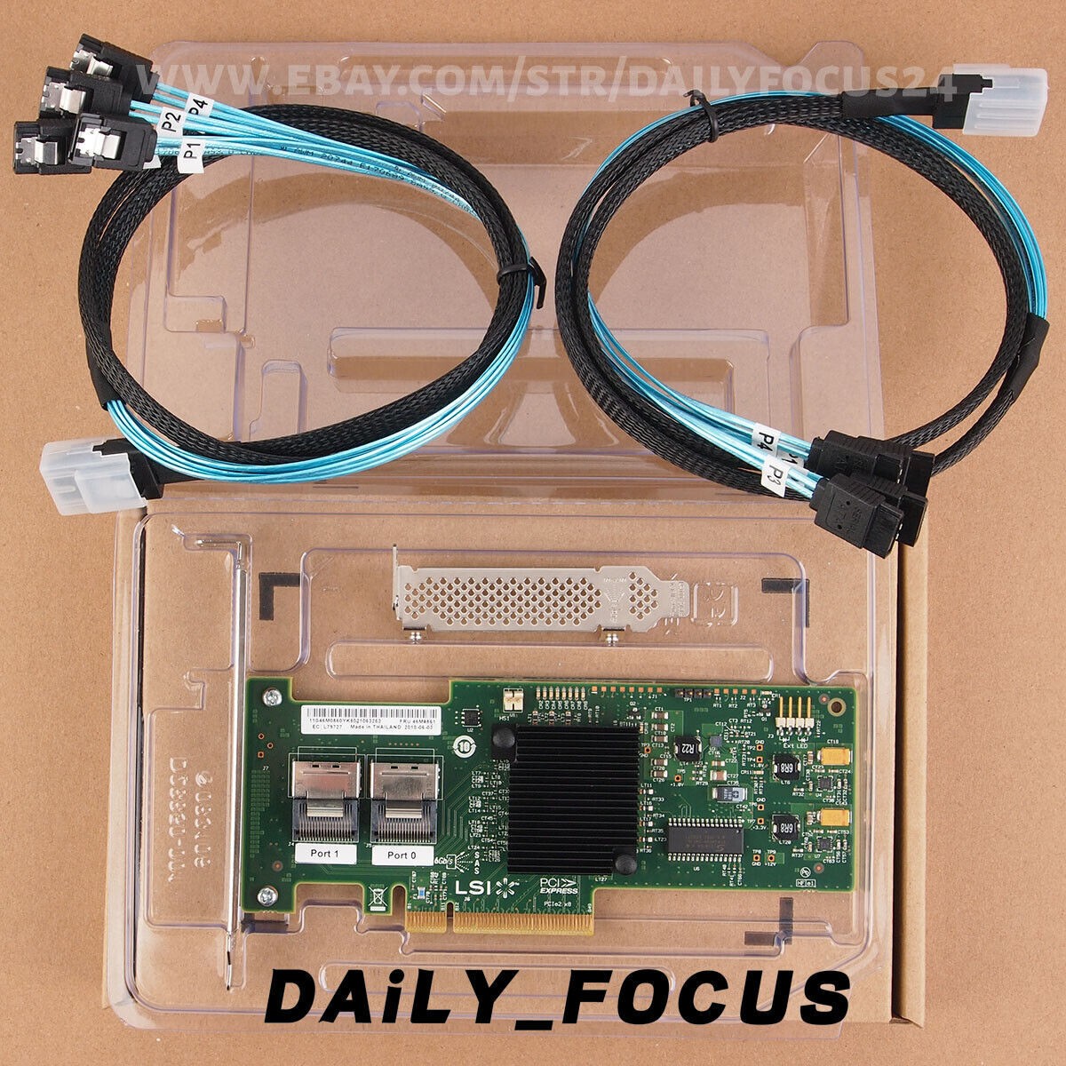 For IBM M1015 9220-8i (=9210-8i) 6Gbps SAS P20 IT Mode FreeNAS unRAID W/2 cable