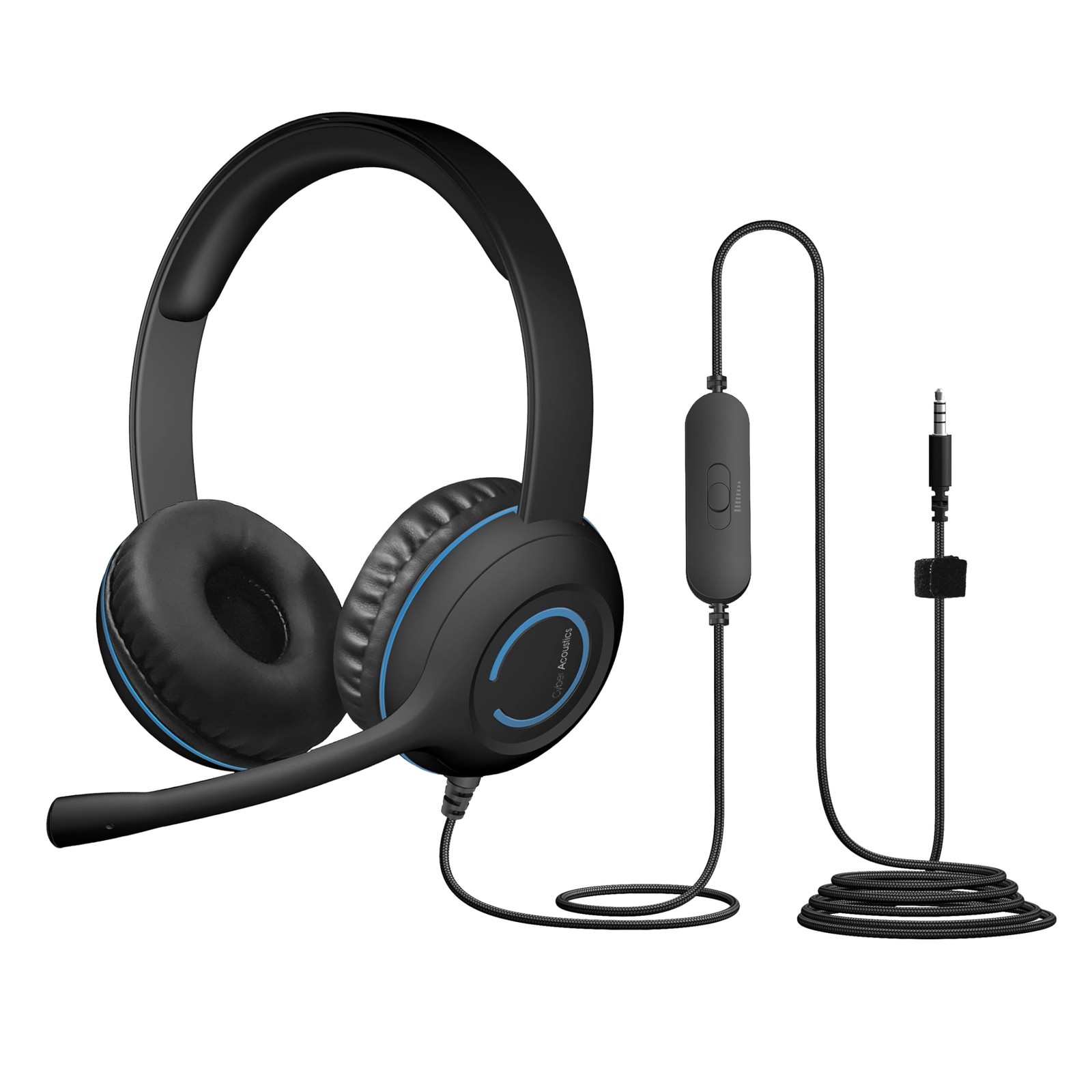 AC-5002 Stereo Wired Headset with Microphone for PC – 3.5mm Computer Headset ...