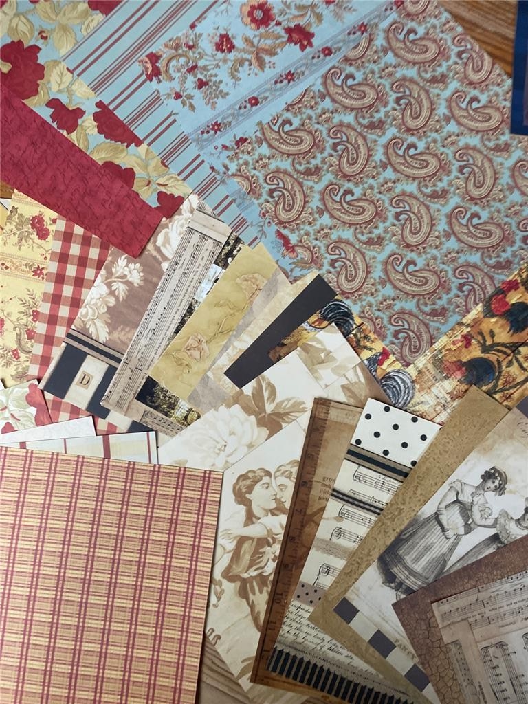 New 12x12"  vintage DAISY D'S SCRAPBOOK PAPERS 45+ SHEETS ONE SIDED