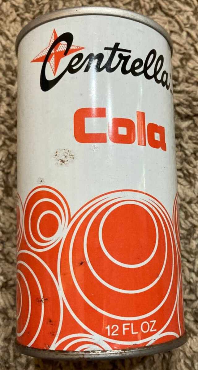 VINTAGE CENTRELLA COLA - SODA PULL TAB STEEL CAN