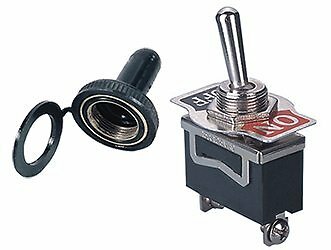 Heavy Duty Toggle Switch With Rubber Boot SPST 20 Amp