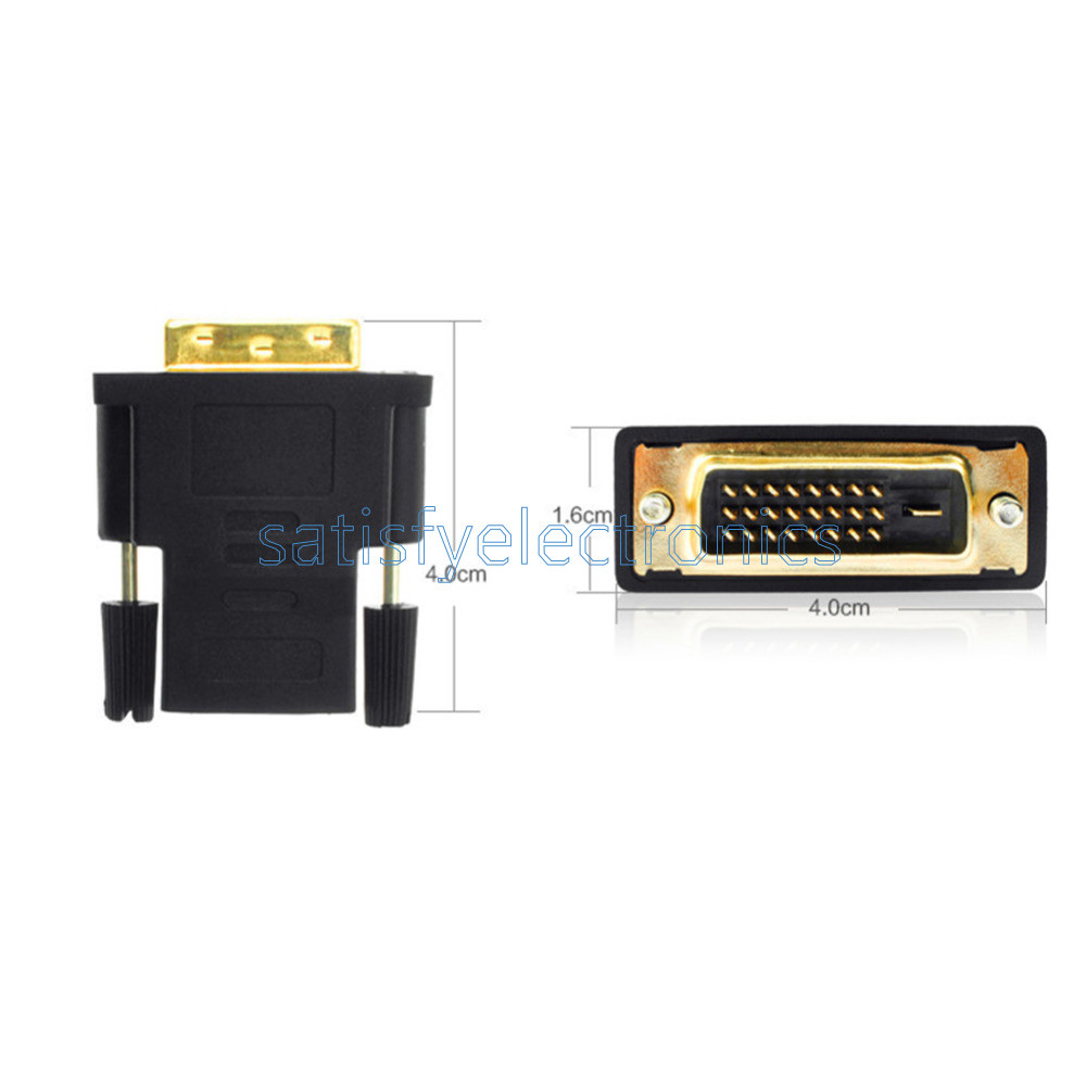 24+1Pin DVI Male to HDMI Female adapter Gold-Plated M F Converter For HDTV LCD M