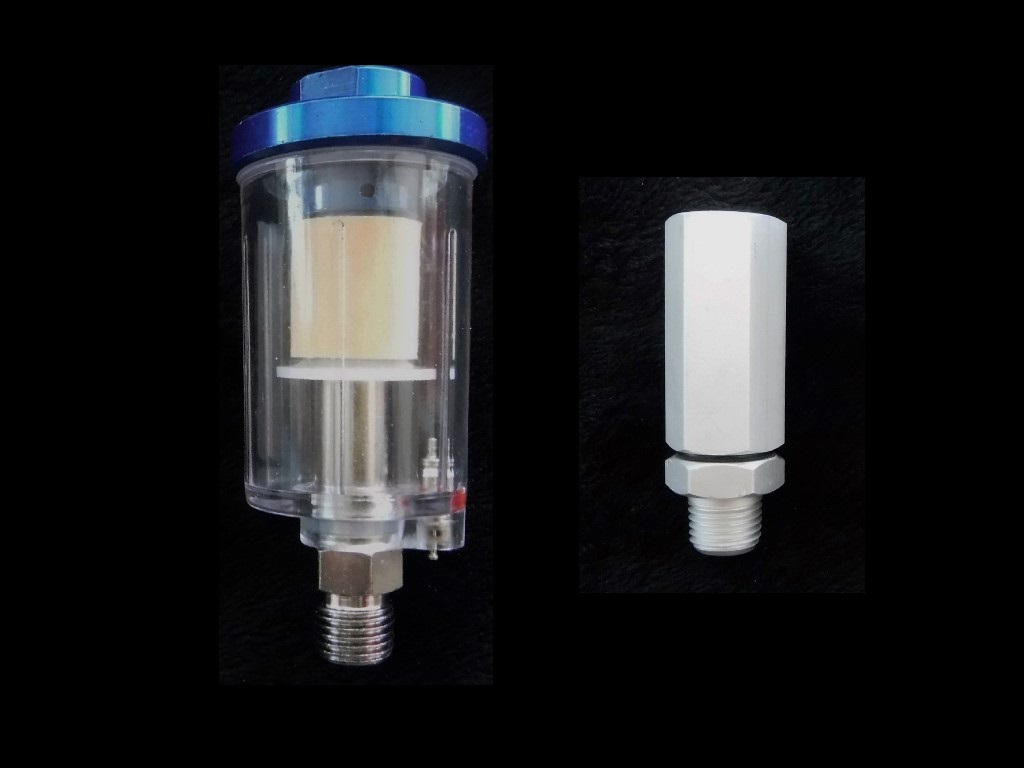 Hookah Diving dual filtration for oil less compressor assembly.   A MUST NEEDED
