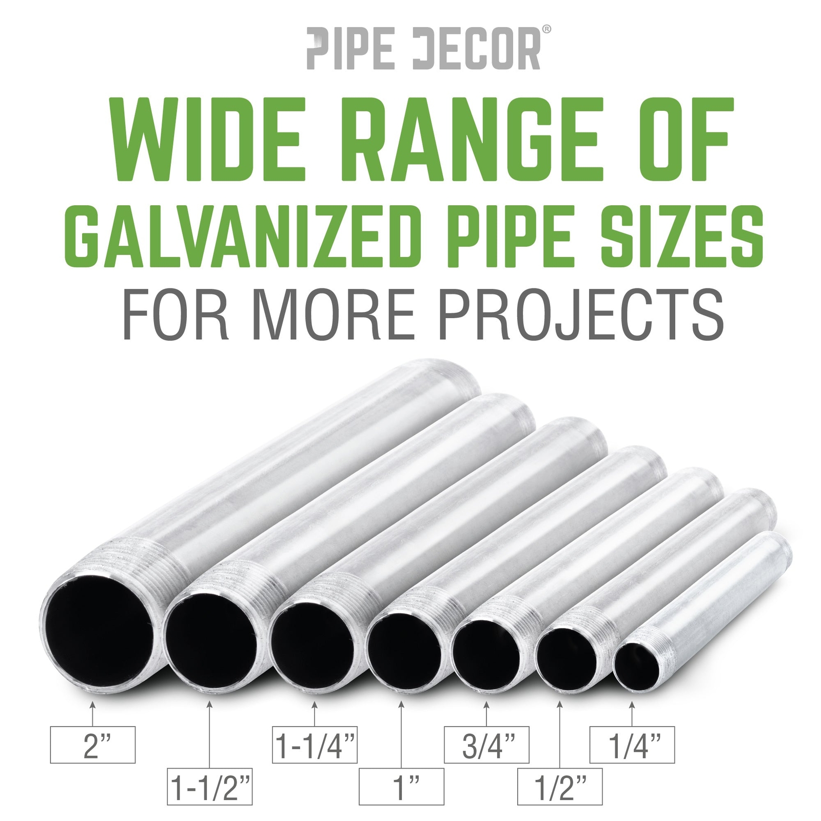 1 in. x 24 in. Galvanized Steel Pipe