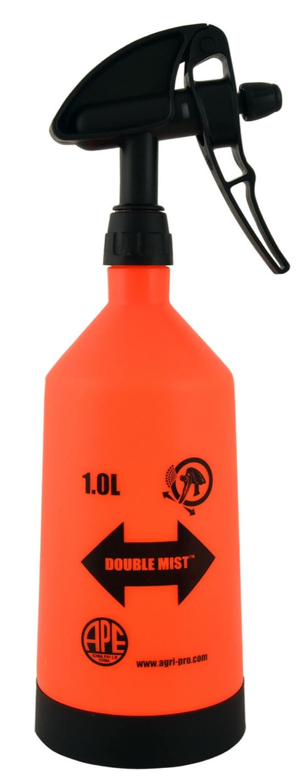Double Mist Sprayer, 1 Liter, Orange, 1 each