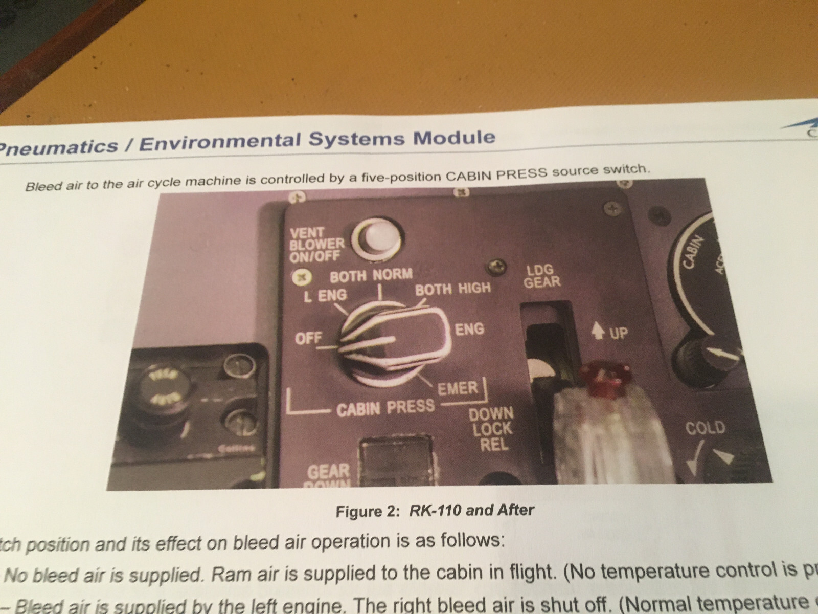BeechJet 400A Pneumatics & Environmental Systems Booklet Manual