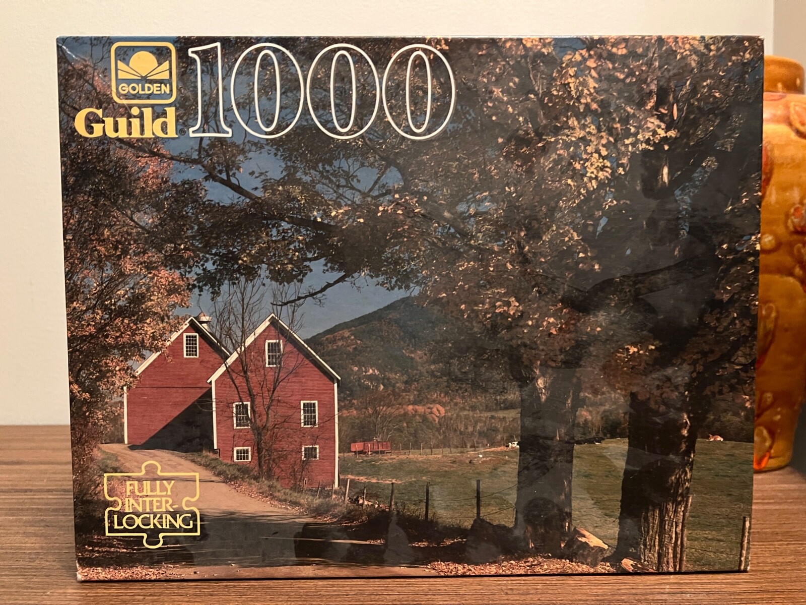 VTG 1998 Golden Guild 1000 pc Jigsaw PUZZLE Brownsville VERMONT Farmhouse NEW