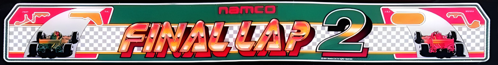 Final Lap 2 (2 Player) Arcade Marquee For Restoration Backlit Sign Insert