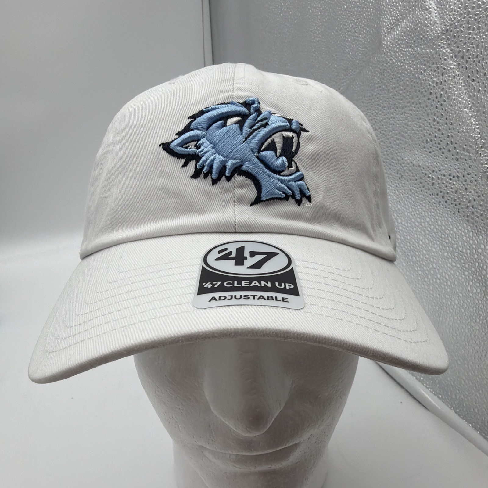 Baruch College Bearcats 47 Clean Up Adjustable White Hat Cap Dad Fit