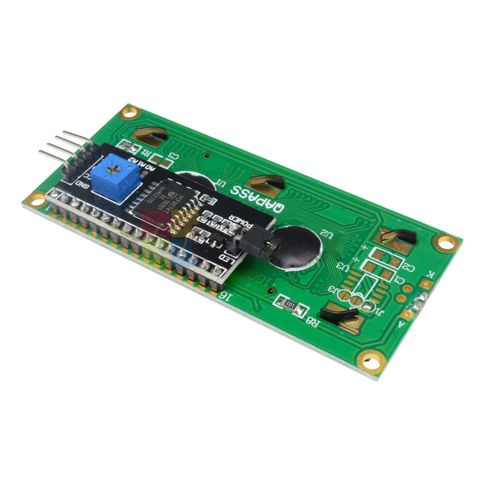 IIC/I2C/TWI/SP​​I Serial Interface 16X2 Character Blue 1602 LCD Display Module