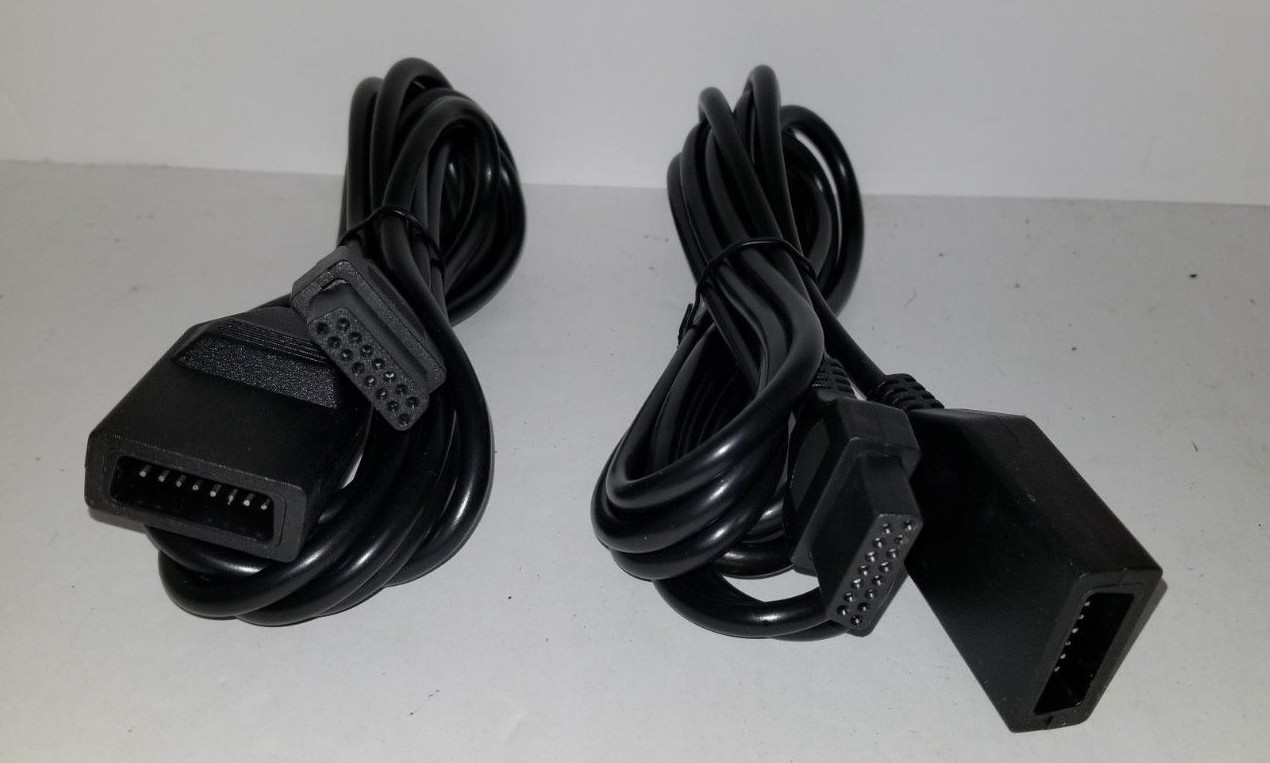 2 NEW 10 FT 3 Meter Controller Joystick Extension cables for NEO GEO MVS AES