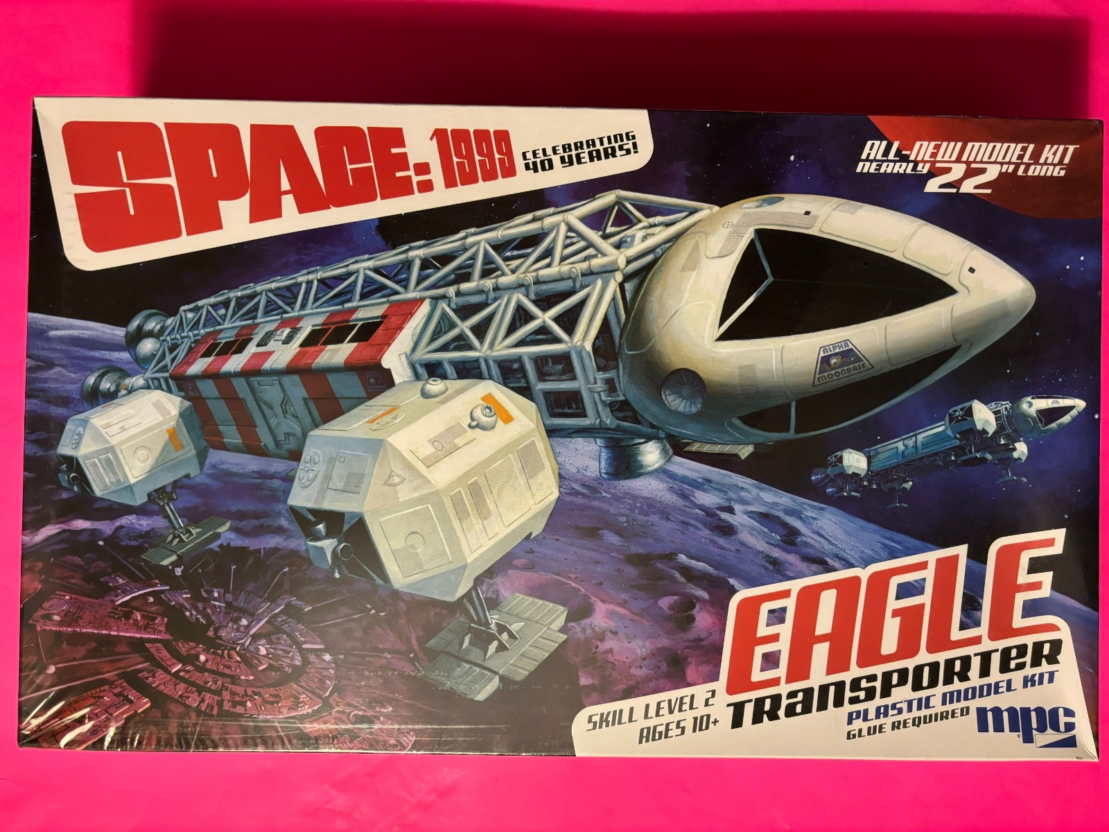 SPACE 1999 EAGLE ONE TRANSPORTER MODEL KIT MPC ROUND 2 22 INCH NEW SEALED LOOK!!