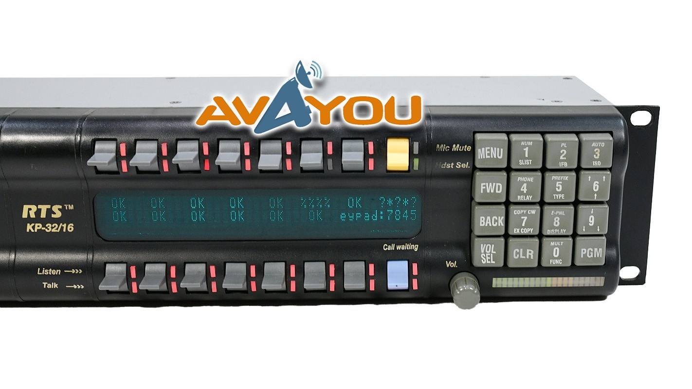 RTS Telex KP-32/16 Intercom Keypanel +5Pin +I/O RC for Cronus Adam Matrix