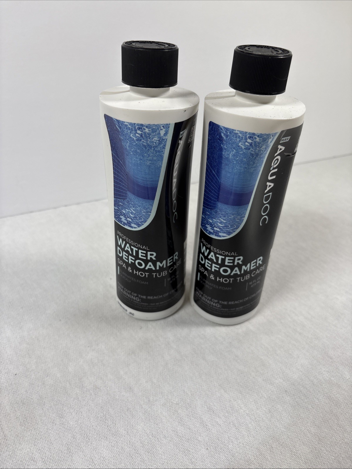 2 PACK Mav Aquadoc Hot Tub Spa care Water Treatment Foamer  16 oz EACH
