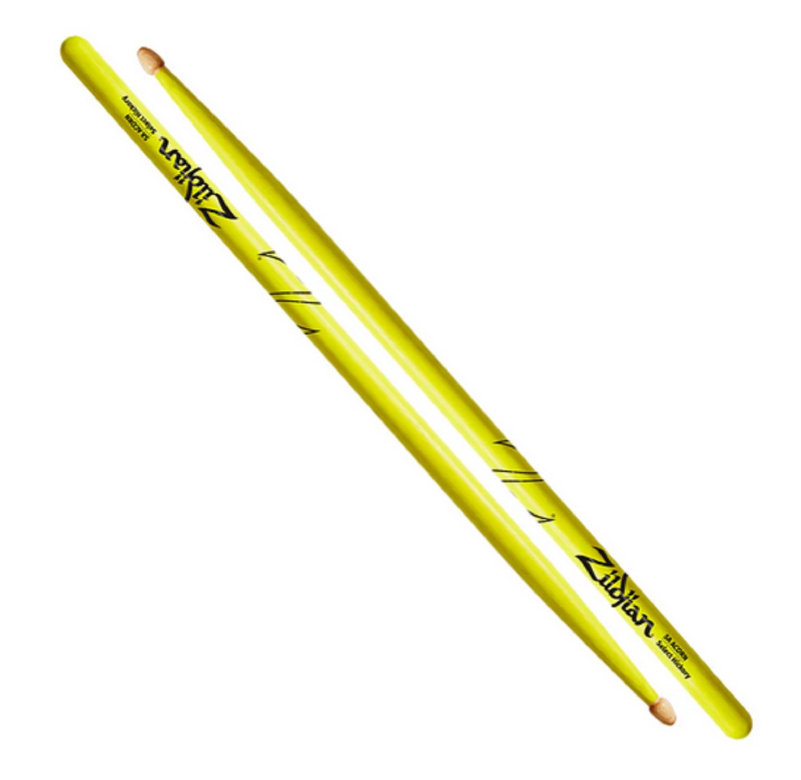Zildjian Z5AACDGY Neon Yellow 5A Acorn Drumsticks with FREE Shipping