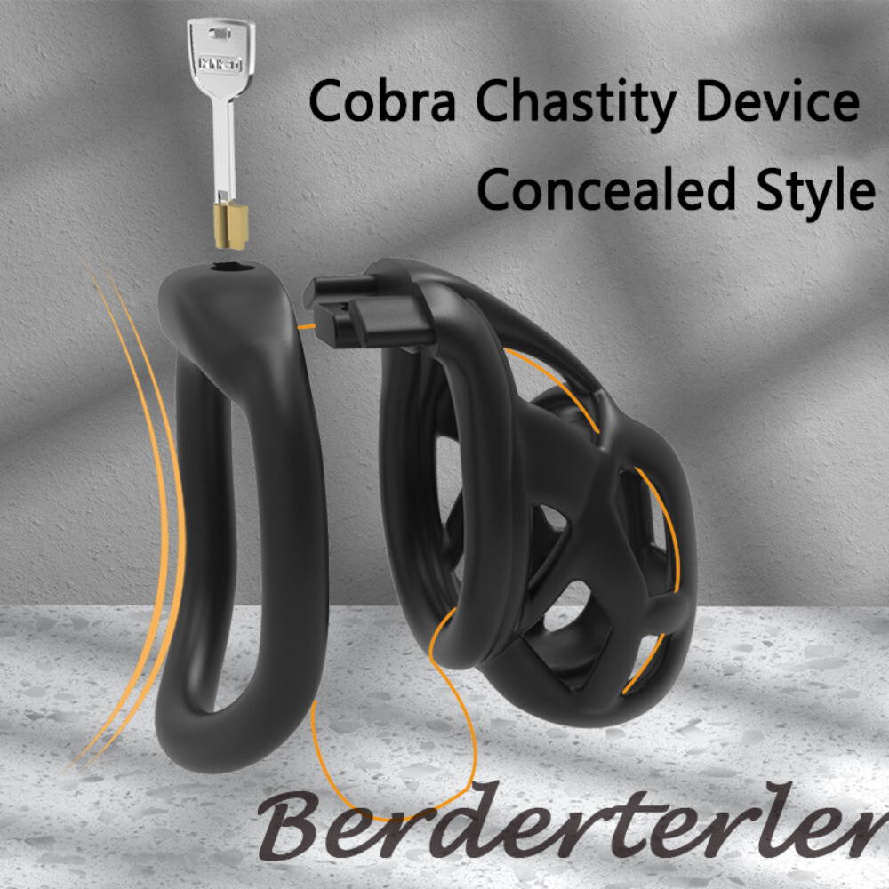Male Chastity Cage Sissy Beginner Cobra Chastity Device Belt Cage Man Lock Rings