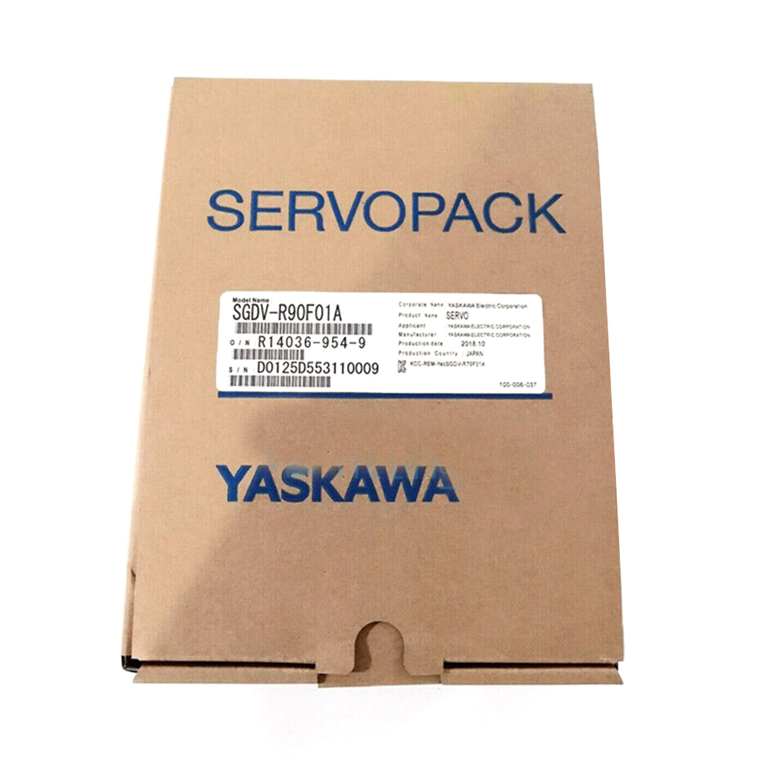 1PCS New Yaskawa SGDV-R90F01A
