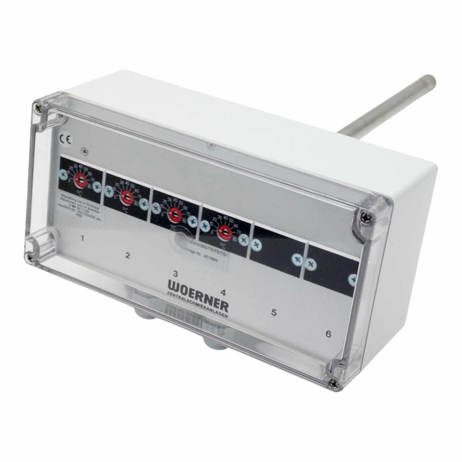 Woerner KTR-B/4/V300/T5/T5/T5/T5 16A/220VDC IP65 Temperature Controller -Unused-