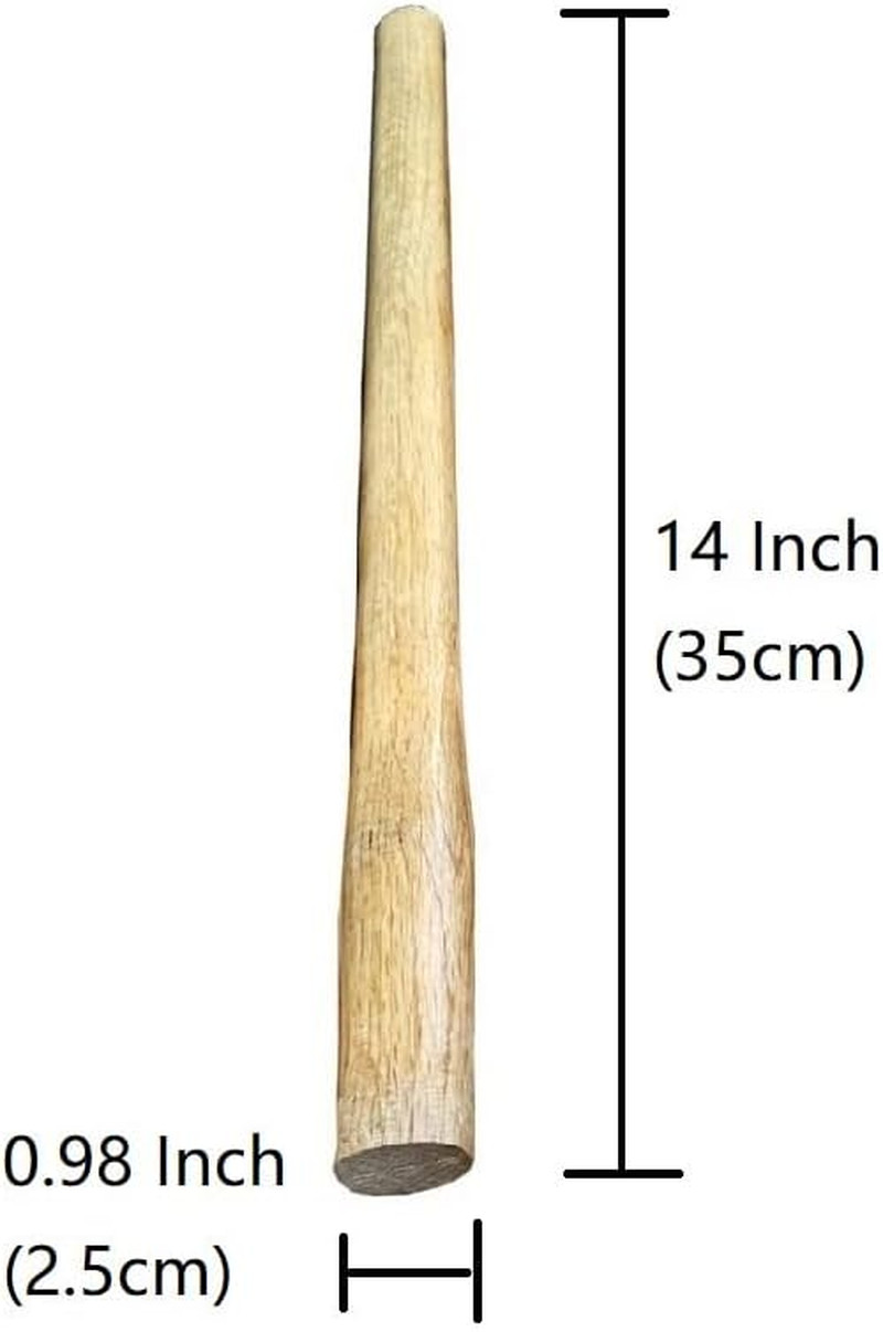 2 Pack Wood Handle Octagonal Wooden Hammer Shockproof Handle Hammers Mallets Ha