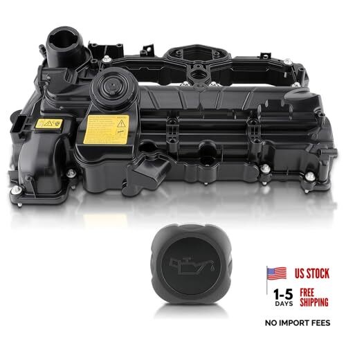 Engine Valve Cover Kit with Gasket & Oil Cap Compatible with BMW 228i 320i